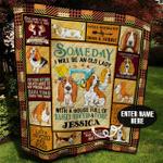 basset hound sewing personalized quilt blanket bbb100621ht d2355860