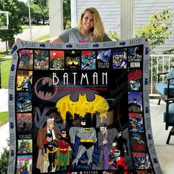 Batman And Friends Dc Comics Batman Quilt Blanket Gift Idea Birthday Christmas