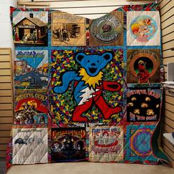 Bc  Grateful Dead 10 Albums Quilt Blanket