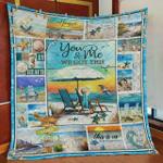 beach you and me we got this quilt blanket great customized blanket gifts for birthday christmas