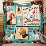 beagle dog quilt blanket abc07111711 d2315624