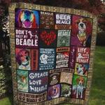 beagle life is better with my beagle quilt blanket great customized blanket gifts for birthday