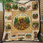 bear lets go camping quilt blanket great customized blanket gifts for birthday christmas d2348132