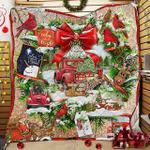 beautiful christmas wreath cl14100017mdq quilt blanket d2358066