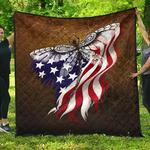 beautiful dragonfly us flag quilt blanket great customized blanket gifts for birthday christmas