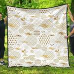 beautiful gold japanese pattern dhcdhc dt1910 quilt blanket d2315884