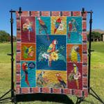 beautiful parrot dhcld0909 quilt blanket d2315936