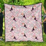 beautiful toucan flower leaves dhcdhc dt1910 quilt blanket d2315965
