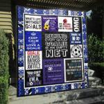 behind very good goalie blue quilt blanket vh09 quilt d2321963