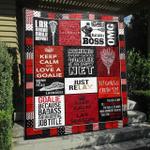 behind very good goalie lacrosse red quilt blanket vh09 quilt d2323076