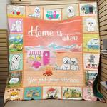 bichon frise dog quilt v6 d2386523
