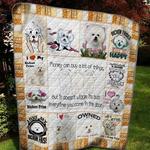 bichon frise h304002 quilt blanket quilt d2321731