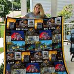 big rigs quilt blanket great customized blanket gifts for birthday christmas thanksgiving d2348003