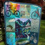 bike quilt blanket d2317917