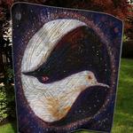 black and white raven quilt oonsh haiba d2387329