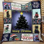 black cat christmas jfj quilt wj d2389878
