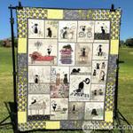black cats quilt blanket yhp8 quilt d2321638