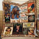 black hippie woman she wispered back i am the storm quilt blanket great customized blanket gifts