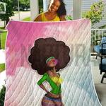black naptural hair art bubble fashion style girl th2309137cl quilt blanket d2318249