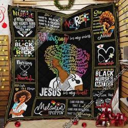 Black Nurse Cl15110039Mdq Quilt Blanket