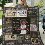 black nurse not all angels have wings some have stethoscope quilt blanket d2352041