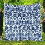 blue and white aztec cl17100105mdq quilt blanket d2381019