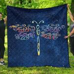 blue dragonfly cl07110011mdq quilt blanket d2355507