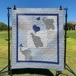 blue gray elephant dhccna0909 quilt blanket d2315821
