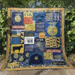 blue jackets gold standard dhcdhc dt2210 quilt blanket d2315717