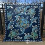 blue sea turtle clt170610 quilt blanket d2356034