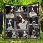 border collie quilt blanket d2347328