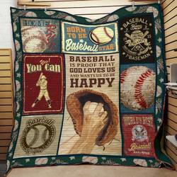 Born To Be Baseball Star Cld270653 Quilt Blanket