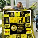 borussia dortmund to my daughter love dad quilt d2387168
