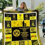borussia dortmund to my granddaughter from grandmom remember how much i love you quilt blanket