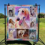 borzoi dog dhckl0909 quilt blanket d2315755