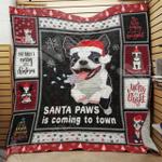 boston terrier dog christmas quilt d2385794