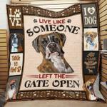 boxer dog quilt blanket dhc0102902td d2358156