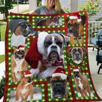boxer dogs christmas quilt blanket a120 d2322160