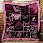breast cancer fight for a cure quilt blanket great customized blanket gifts for birthday christmas