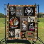 brittany spaniel i do what i want quilt blanket great customized blanket gifts for birthday