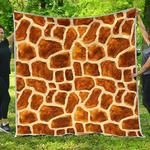 brown watercolor giraffe cl17100168mdq quilt blanket d2380669