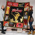 budweiser funny beer lover gift idea quilt d2384995