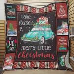 bug car christmas have yourself a merry little christmas quilt blanket great customized blanket