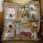 bull terrier dogs quilt blanket a161 d2322097