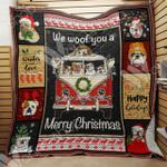 bulldog christmas quilt d2385792
