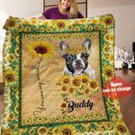 bulldog sunflower personalized quilt blanket hhh050606na d2317987