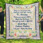 butterfly live your fream stay strong blanket th0807 quilt d2347162