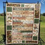 cabin rules dhcdhc dt0910 quilt blanket d2315901