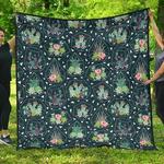 cactus glass terrarium pattern dhcdhc dt1910 quilt blanket d2315794