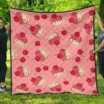 cake cherry pattern dhcdhc dt1910 quilt blanket d2316040
